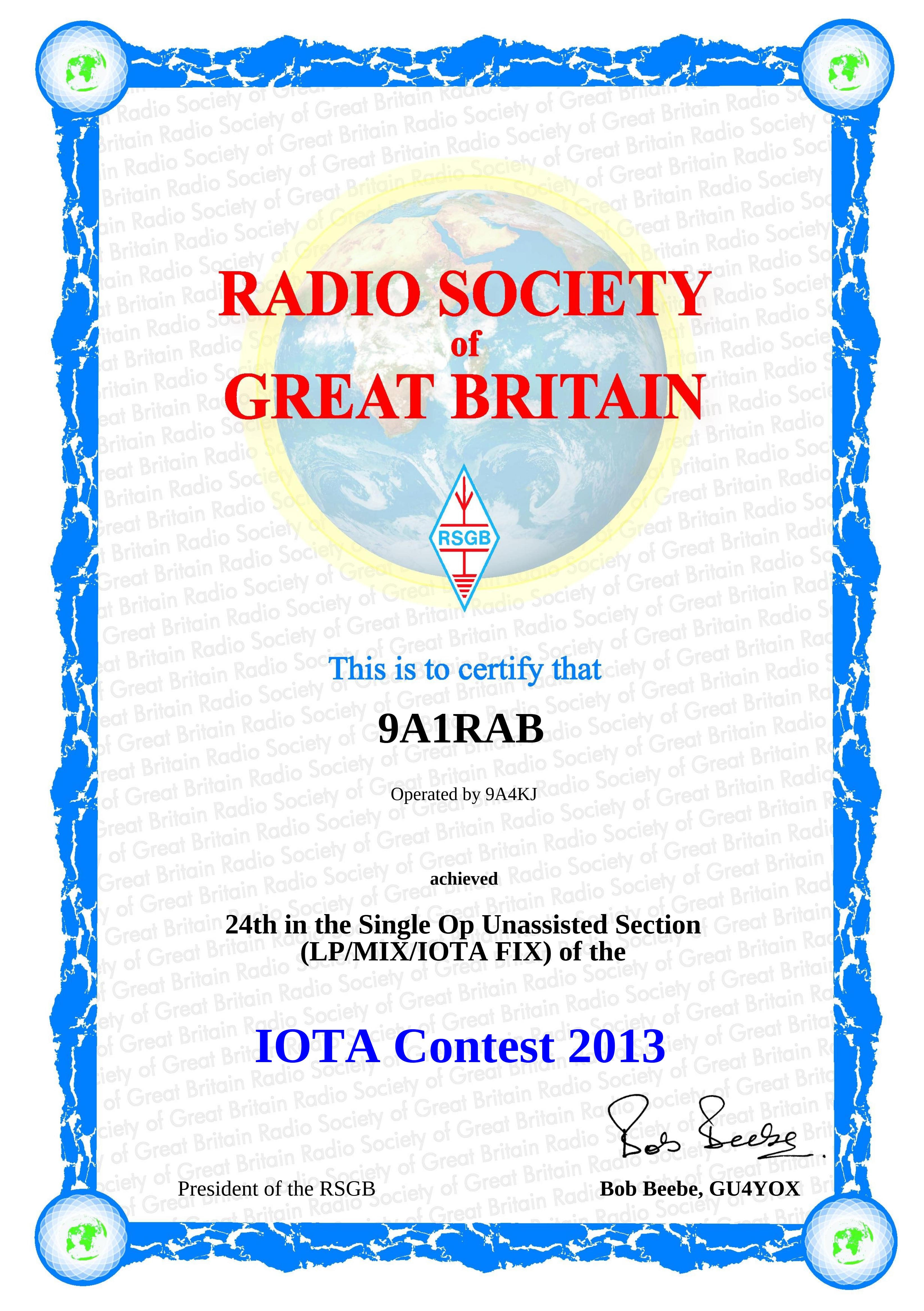 IOTA 2013
